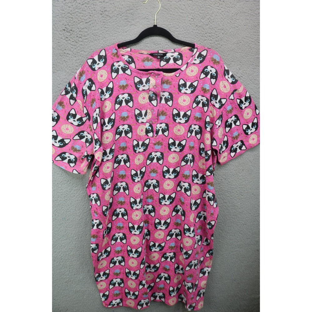 Cocoom One Size Dogs & Cakes Pajama Gown-Puppies-Comfy-Cozy Chic
